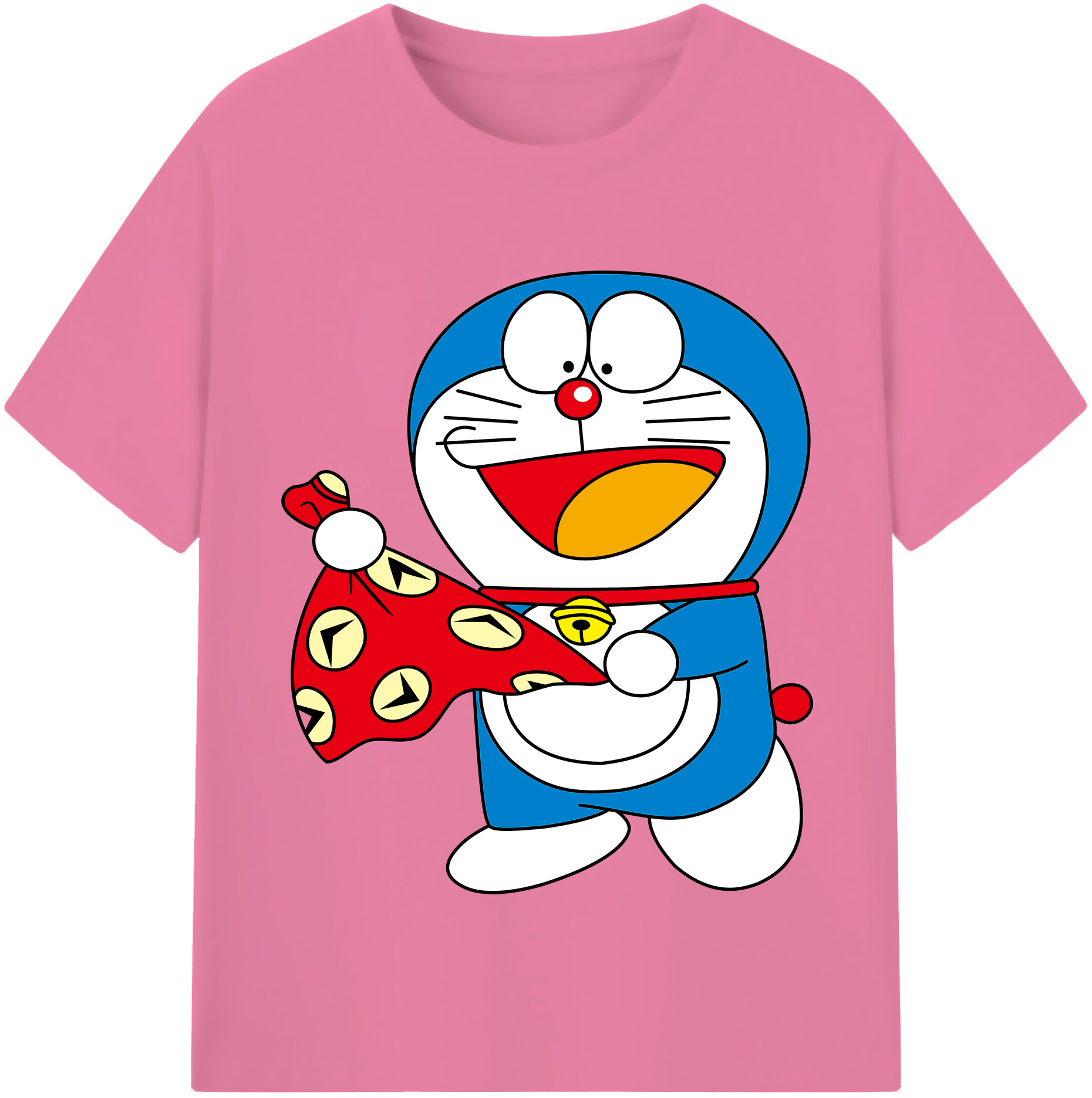 （画像用） ドラえもん Doraemon 綿100％半袖Tシャツ（フロントプリント）